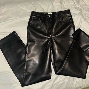 Aritzia faux leather pants